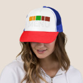 Colorful Squares Menu Text Graphic キャップ (インサイチュ)