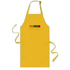 Colorful Squares Menu Text Graphic ロングエプロン