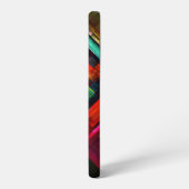 Colorful Squares Modern Abstract Art Pattern #04 Samsung Galaxyケース (左側面)