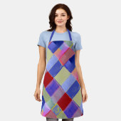  colorful  squres -  modern abstract   エプロン (着用した状態)