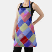  colorful  squres -  modern abstract   エプロン (インサイチュ)