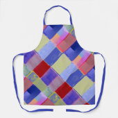  colorful  squres -  modern abstract   エプロン (正面)