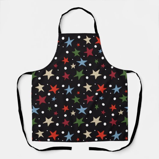 Colorful Star Pattern エプロン (正面)