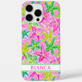 Colorful Starfish Monogrammed iPhone 16 Pro Maxケース