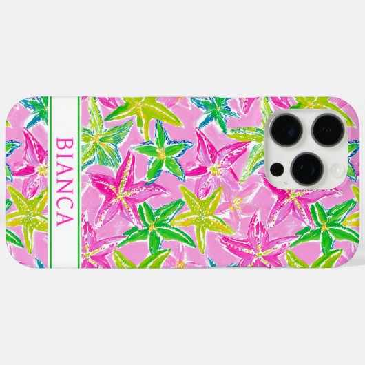 Colorful Starfish Monogrammed Case-Mate iPhoneケース (裏面 (横))