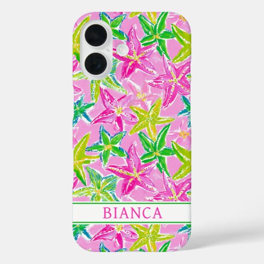 Colorful Starfish Monogrammed Case-Mate iPhoneケース (裏面)