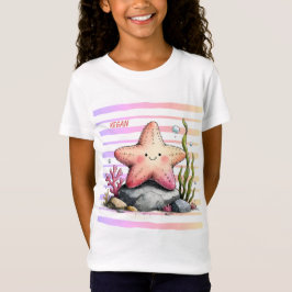 Colorful Starfish Ocean-Themed Kids T-Shirt Tシャツ