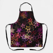 Colorful Stars Dance Whimsically  エプロン (正面)