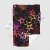 Colorful Stars Dance Whimsically  ゴルフタオル (インサイチュ)