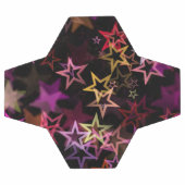 Colorful Stars Dance Whimsically サッカーボール (フラット)