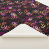 Colorful Stars Dance Whimsically  シェルパブランケット (3/4)