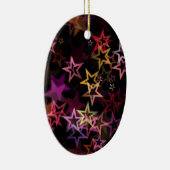 Colorful Stars Dance Whimsically セラミックオーナメント (右)