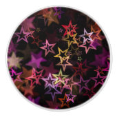 Colorful Stars Dance Whimsically  セラミックノブ (正面)