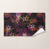 Colorful Stars Dance Whimsically  バスタオルセット (ハンドタオル)