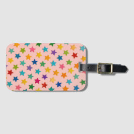 Colorful stars luggage tag. ラゲッジタグ