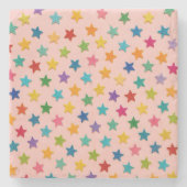 Colorful stars stone coasters. ストーンコースター (正面)