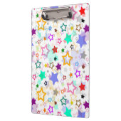 Colorful Stars White  クリップボード (左)