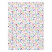 Colorful Stars White  テーブルクロス (正面)
