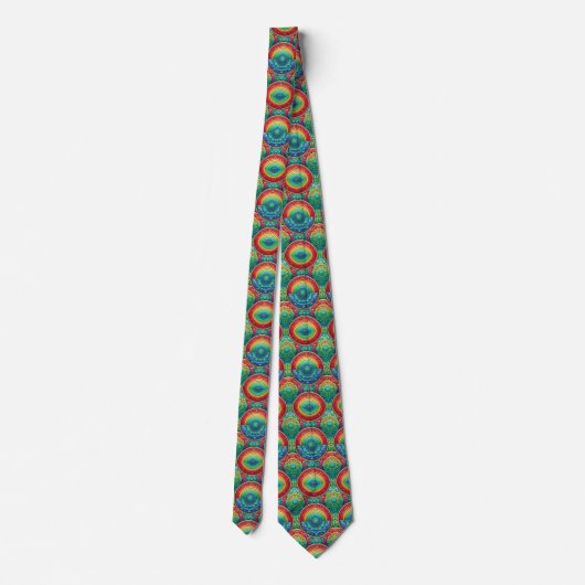 Colorful Statement Tie | Rainbow Neck Tie ネクタイ (裏面)