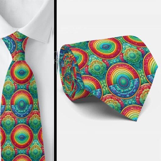Colorful Statement Tie | Rainbow Neck Tie ネクタイ