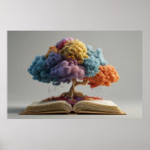 Colorful Storybook Tree Fantasy Bloom ポスター (正面)