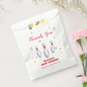 Colorful Strike Up Bowling Baby Shower Welcome フェイバーバッグ (封をした状態)