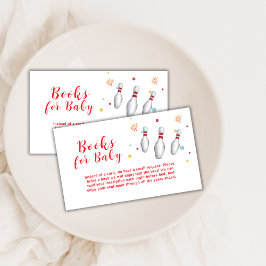 Colorful Strike Up Bowling Books For Baby Shower  エンクロージャーカード