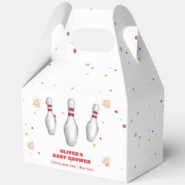 Colorful Strike Up Bowling Sport Baby Shower フェイバーボックス