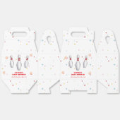 Colorful Strike Up Bowling Sport Baby Shower フェイバーボックス (見開き)