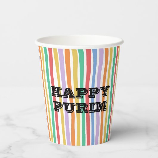 Colorful Stripe  紙コップ (裏面)