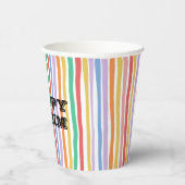Colorful Stripe  紙コップ (右)