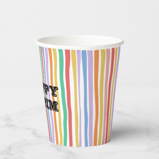 Colorful Stripe  紙コップ (右)