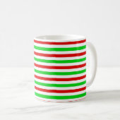 Colorful Stripe Pattern コーヒーマグカップ (正面右)