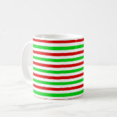 Colorful Stripe Pattern コーヒーマグカップ (正面左)