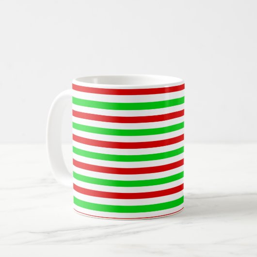 Colorful Stripe Pattern コーヒーマグカップ (正面左)