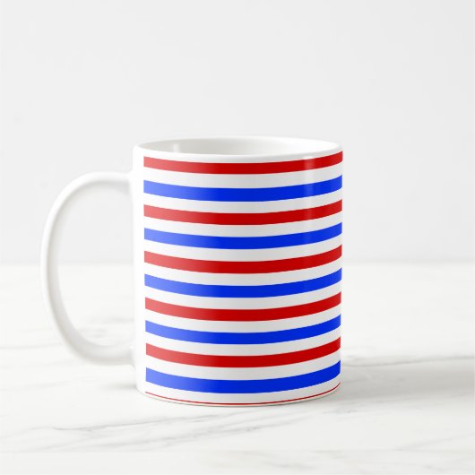 Colorful Stripe Pattern コーヒーマグカップ (左)
