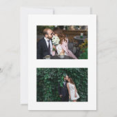 Colorful Striped Country Club Style Sage Wedding 招待状 (裏面)