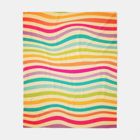 Colorful Striped Seamless Pattern. illustration. b フリースブランケット (正面)