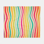 Colorful Striped Seamless Pattern. illustration. b フリースブランケット (正面(横))