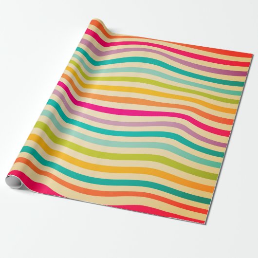 Colorful Striped Seamless Pattern. illustration. b ラッピングペーパー (アンロールド)