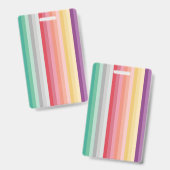 Colorful Stripes バッジ (Front & Back)
