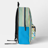 Colorful Stripes  プリントバックパック (左)