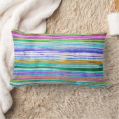 Colorful Stripes ランバークッション (ブランケット)