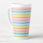 Colorful Stripes Pattern-93861 カフェラテマグ (左アングル)