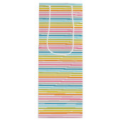 Colorful Stripes Pattern-93861  ワインギフトバッグ (正面)