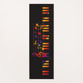Colorful Stylish Musical Keyboard ヨガマット (正面)