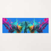 Colorful Stylish Paint Splatter ヨガマット (正面(横))