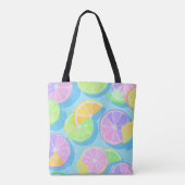 COLORFUL SUMMER AND BEACH THEMED SCENE トートバッグ (裏面)
