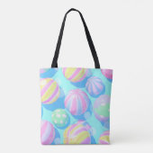 COLORFUL SUMMER AND BEACH THEMED SCENE トートバッグ (裏面)