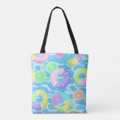 COLORFUL SUMMER AND BEACH THEMED SCENE トートバッグ (裏面)